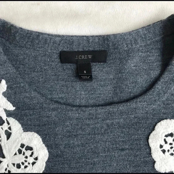 J. Crew Sweater with Lace Detail - Picture 2 of 3